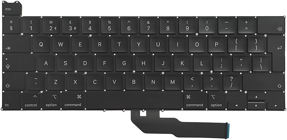 Tastatura QWERTY pentru MacBook Pro A2251 2020, 13 inchi, negru