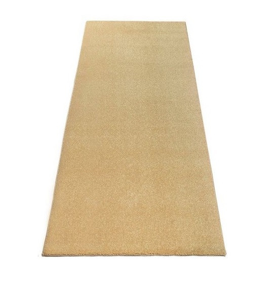 Traversa Andas, textil, nisipiu, 80 x 250 cm