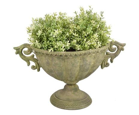 Vaza pentru flori Medea, metal, verde inchis chilipirul-zilei.ro