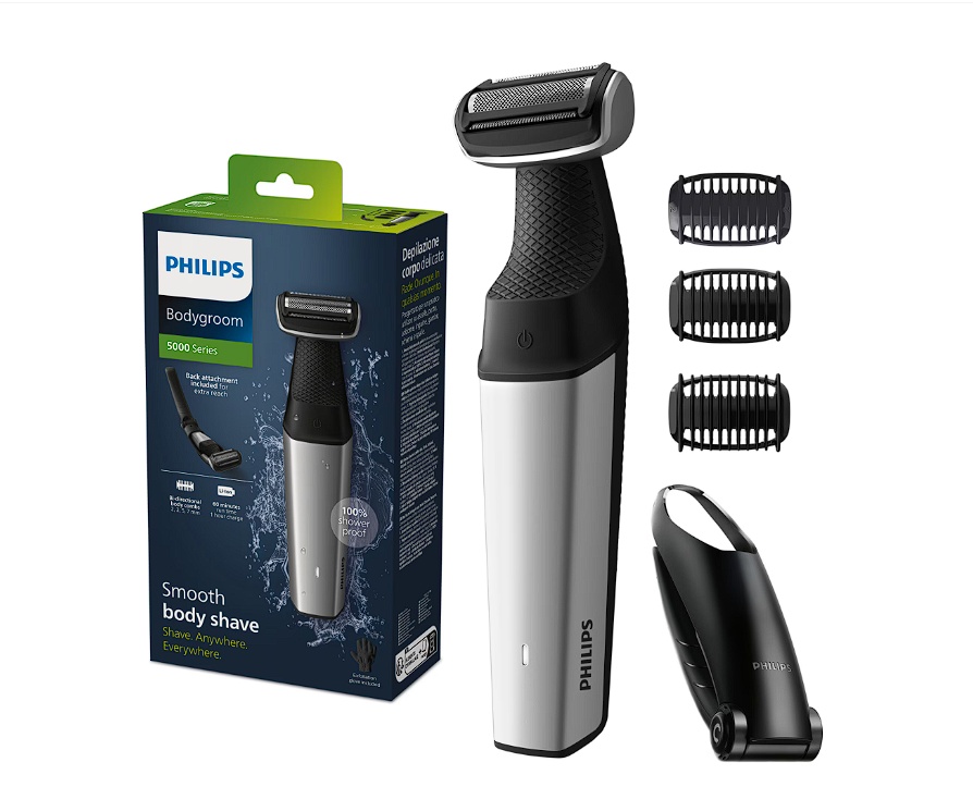 Aparat de tuns/ras corporal PHILIPS BG5021/15 seria 5000, folie hipoalergenica, autonomie 60 minute/ timp incarcare 1 ora, functie incarcare rapida 5