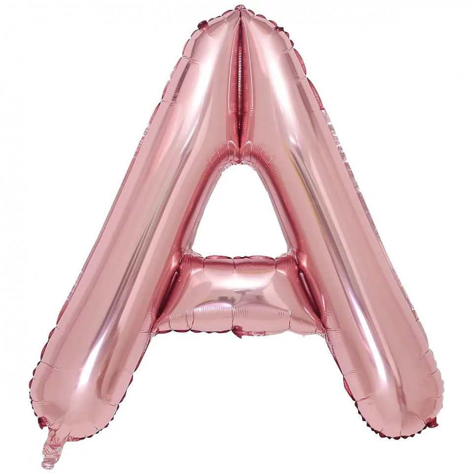 Balon aniversar Maxee, litera A, roz, 40 cm chilipirul-zilei.ro/ imagine 2022 by aka-home.ro