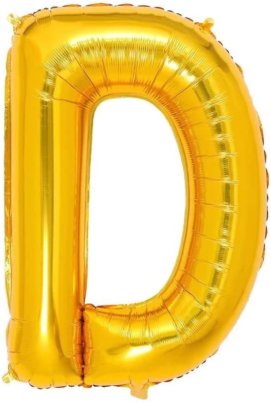 Balon aniversar Maxee, litera D, auriu, 40 cm chilipirul-zilei.ro/