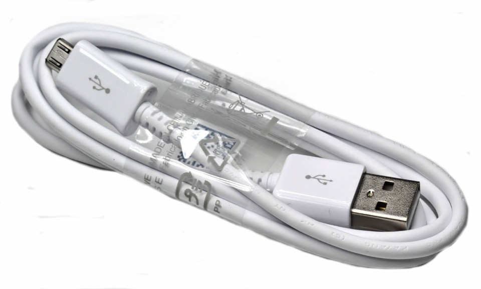 Cablu de reincarcare USB/Micro USB original Samsung, incarcare rapida, alb, 1 m Accesorii imagine noua idaho.ro