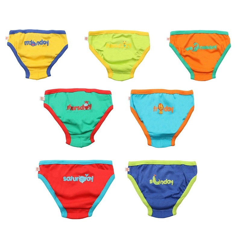 Chilotei din bumbac organic, pentru baieti, Zoocchini, Zilele sÃƒâ€žÃ†â€™ptÃƒâ€žÃ†â€™mÃƒÆ’Ã‚Â¢nii, 5-6 ani - 7 buc