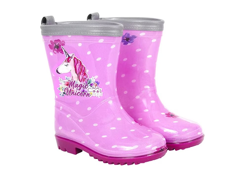 Cizme de cauciuc Perletti magic unicorn marime 28 29 roz