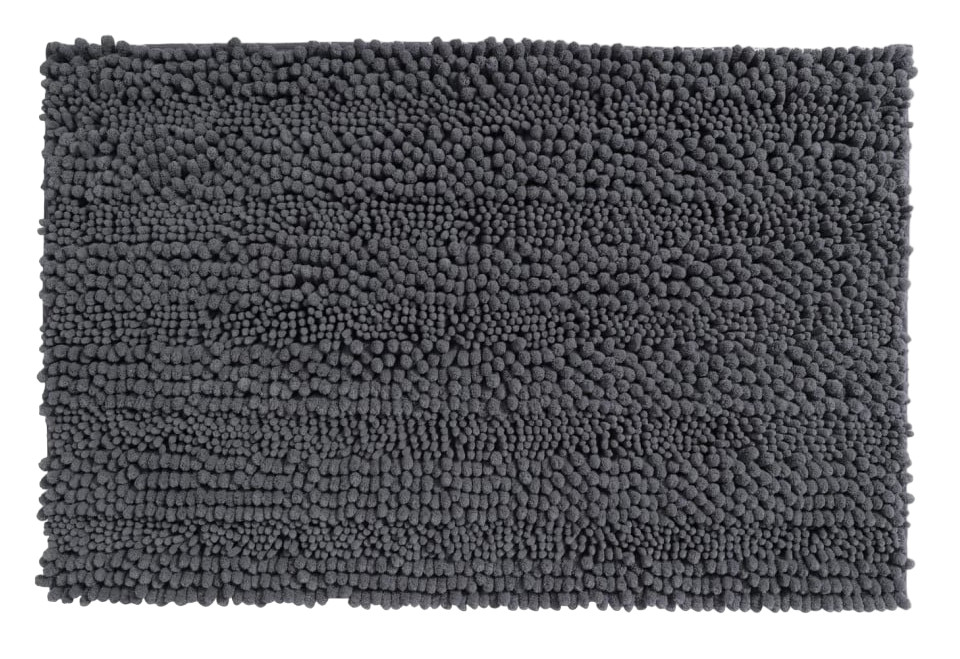 Covoras de baie Comfoyar, poliester, gri inchis, 50 x 80 cm