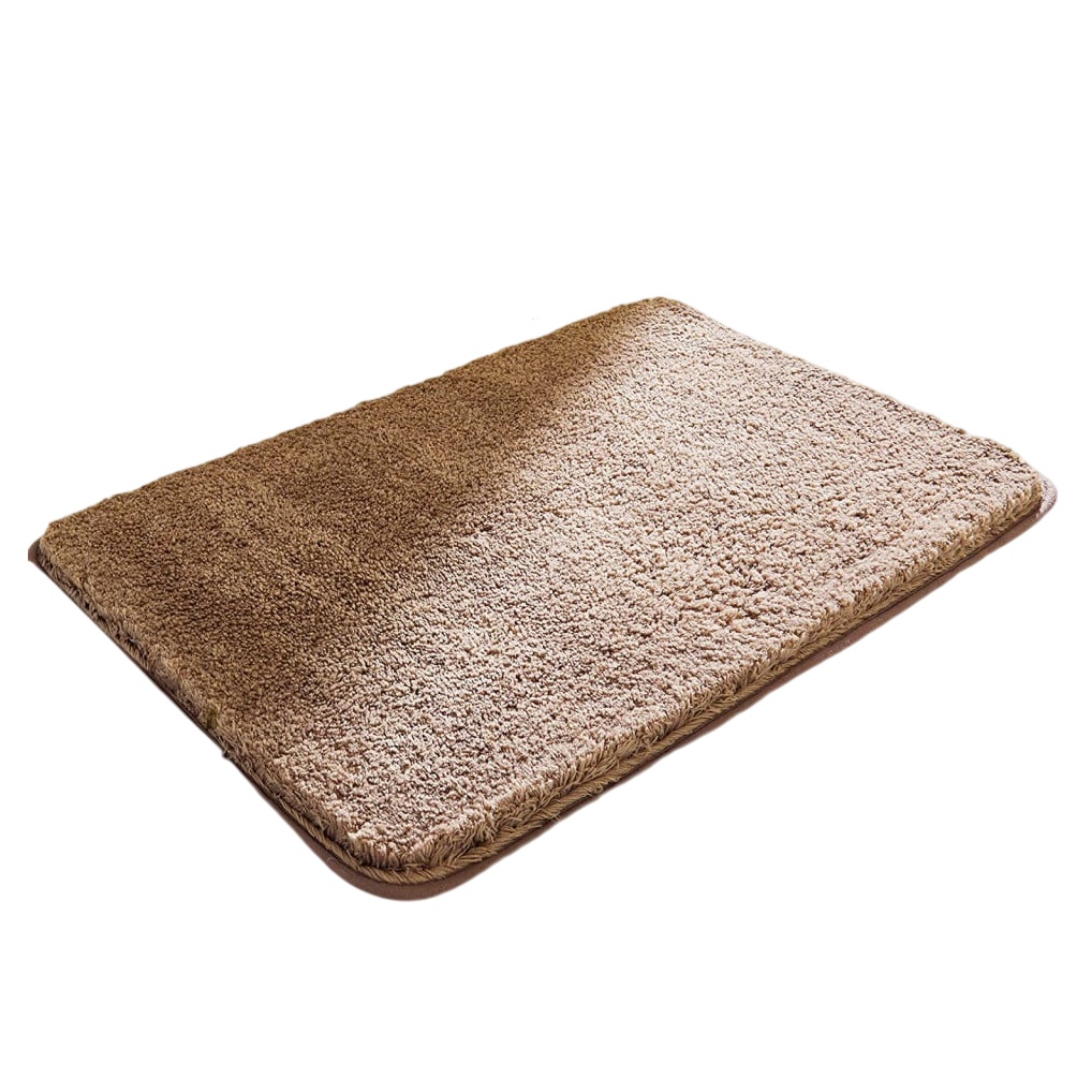 Covoras de baie COSY HOMEER, poliester, maro, 80 x 50 cm