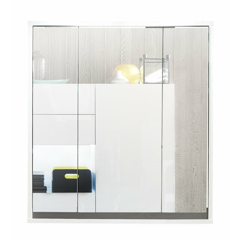 Dulap de baie cu oglinda Tollison, alb, 73 x 67 x 18 cm Pret Redus chilipirul-zilei pret redus imagine 2022