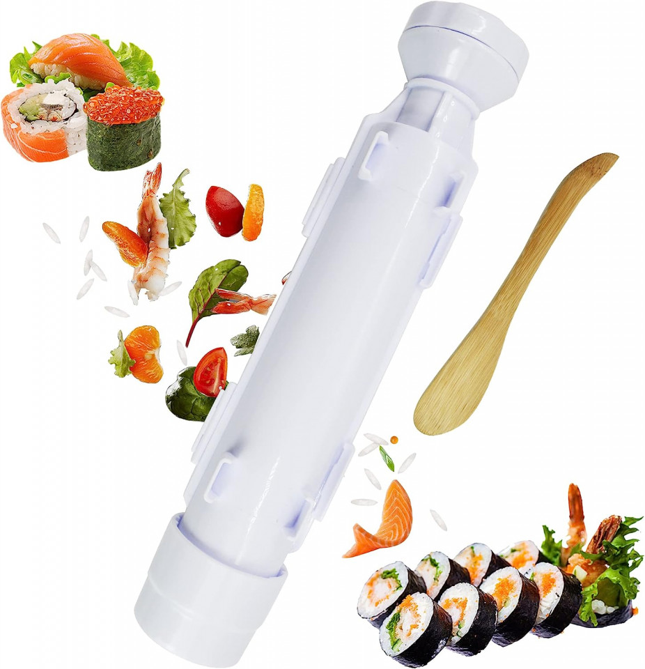 Forma pentru sushi LYLIDIA, plastic, alb, 31 x 5,5 cm