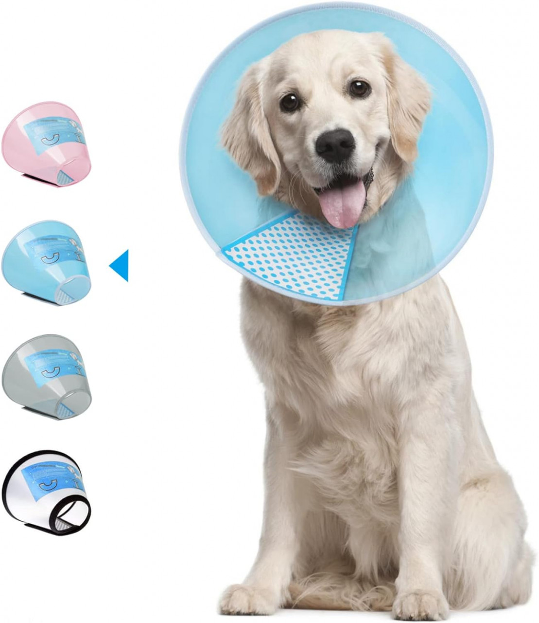 Guler pentru animale Supet, PVC, albastru, XL