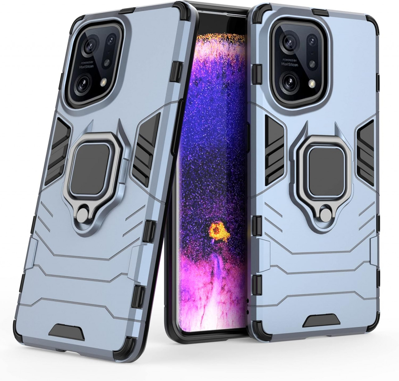 Husa de protectie pentru OPPO Find X5 TingYR, TPU, albastru, 6,4 inchi