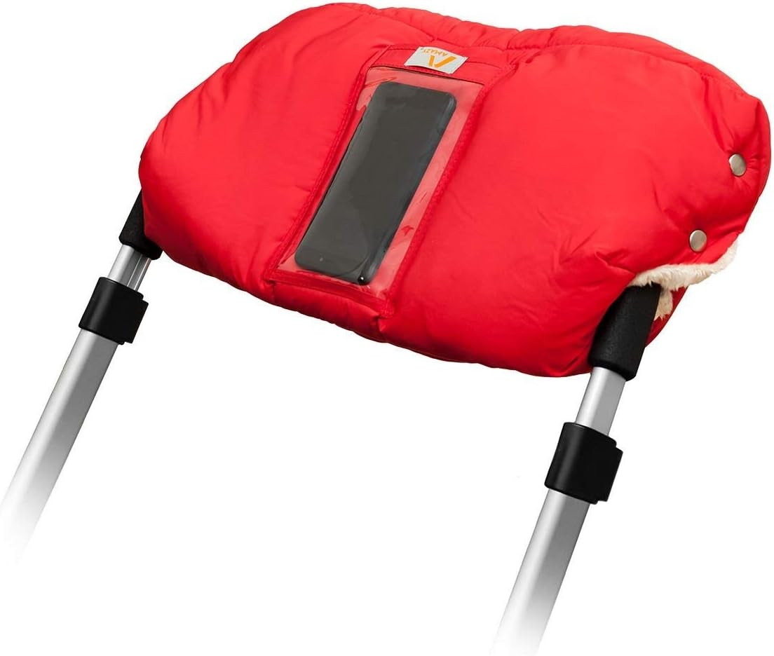 Manusa pentru carucior Amazy, poliester, rosu 50 x 30 cm