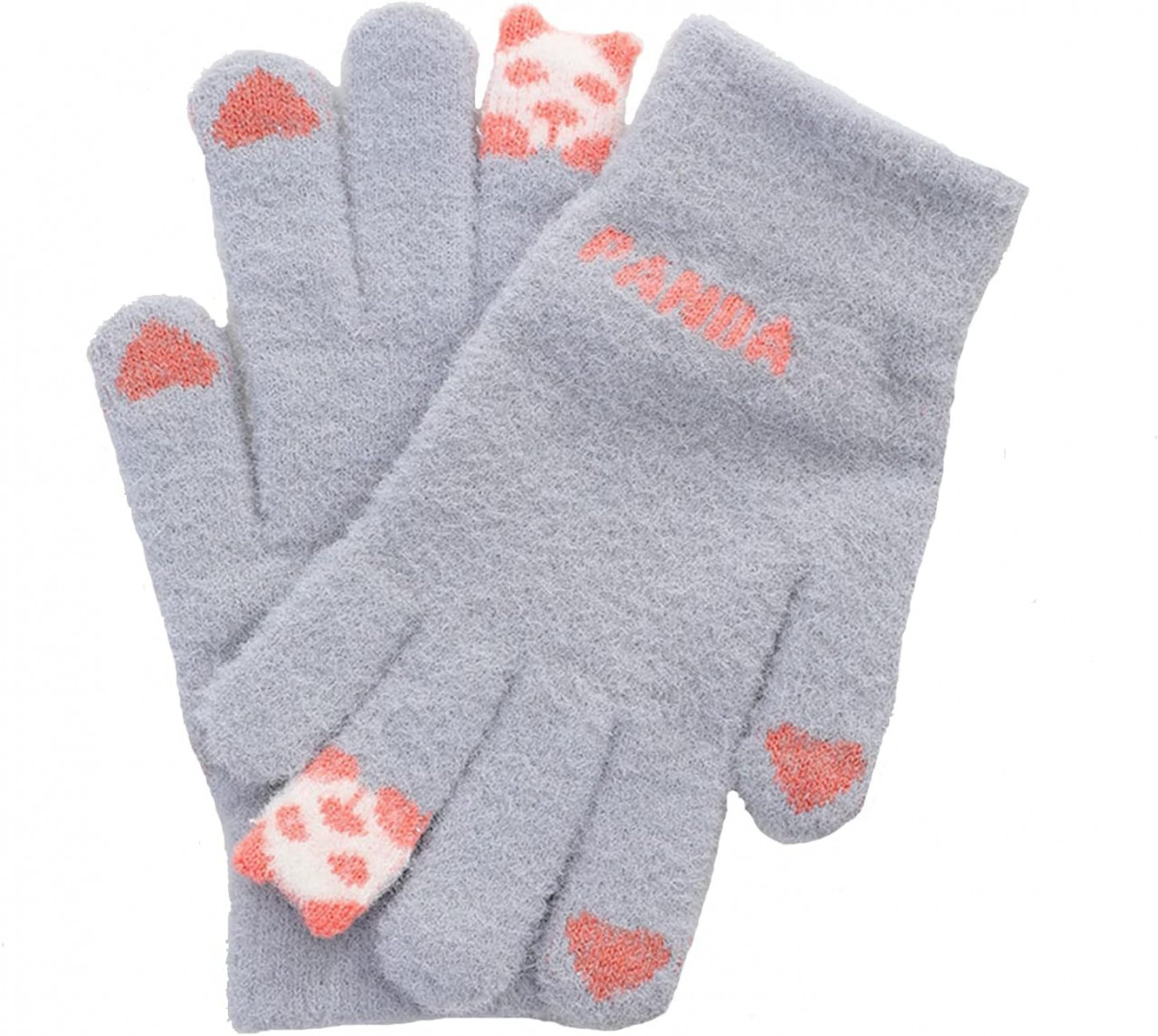 Manusi pentru femei cu ecran tactil Vpoofree, gri, textil