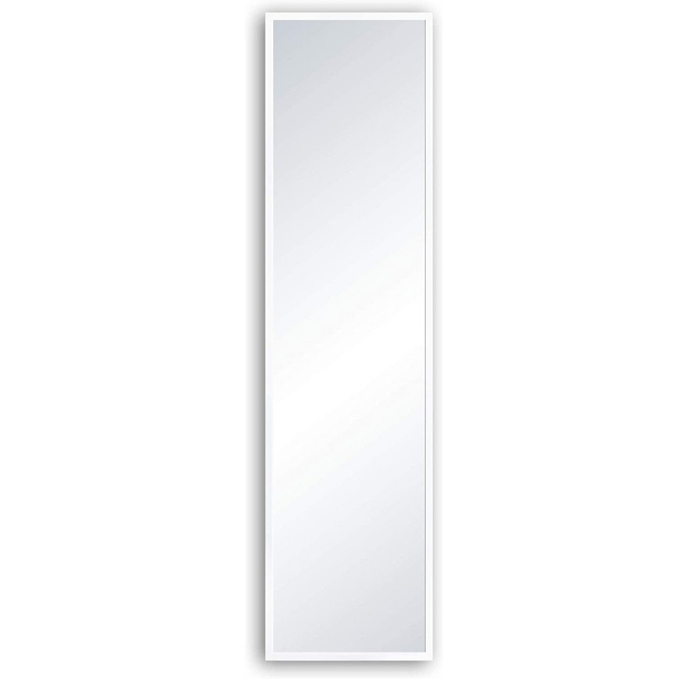 Oglinda dreptunghiulara INSPIRE, sticla/lemn, alb, 30 x 120 cm 120