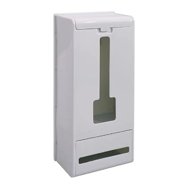 Organizator saci gunoi Sinzau, plastic, gri, 30 x 13 x 8 cm