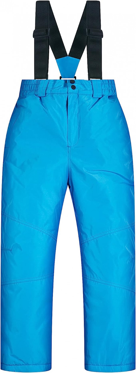Pantaloni de ski pentru copii Balipig, poliester, albastru/negru, marimea 10