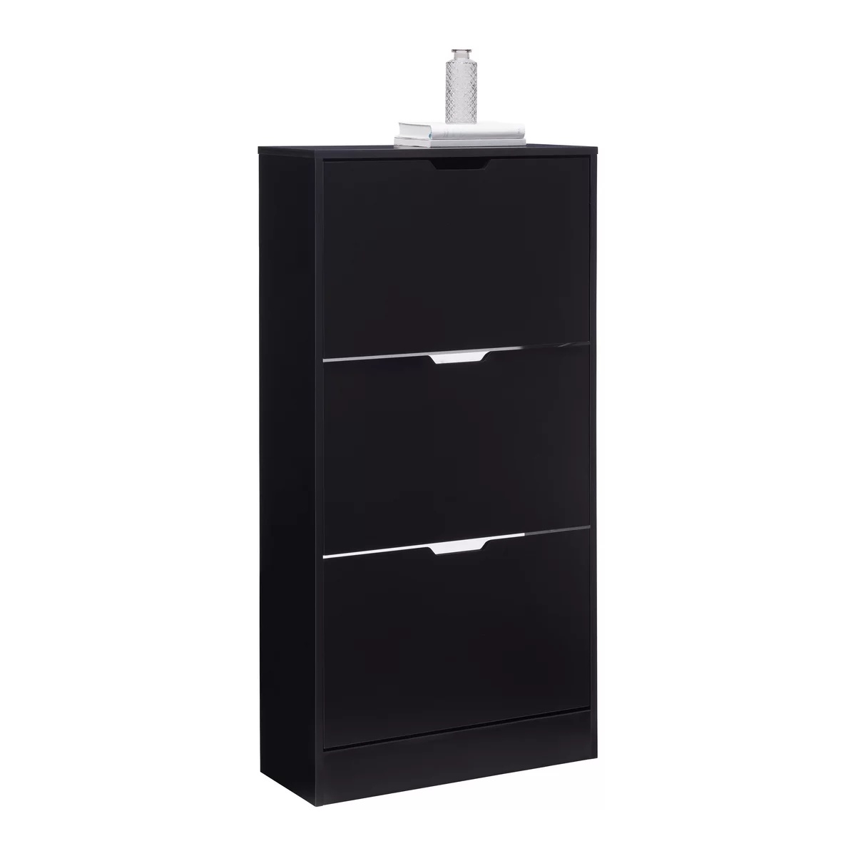 Pantofar RUDI -EXKLUSIV-, 3 sertare, negru