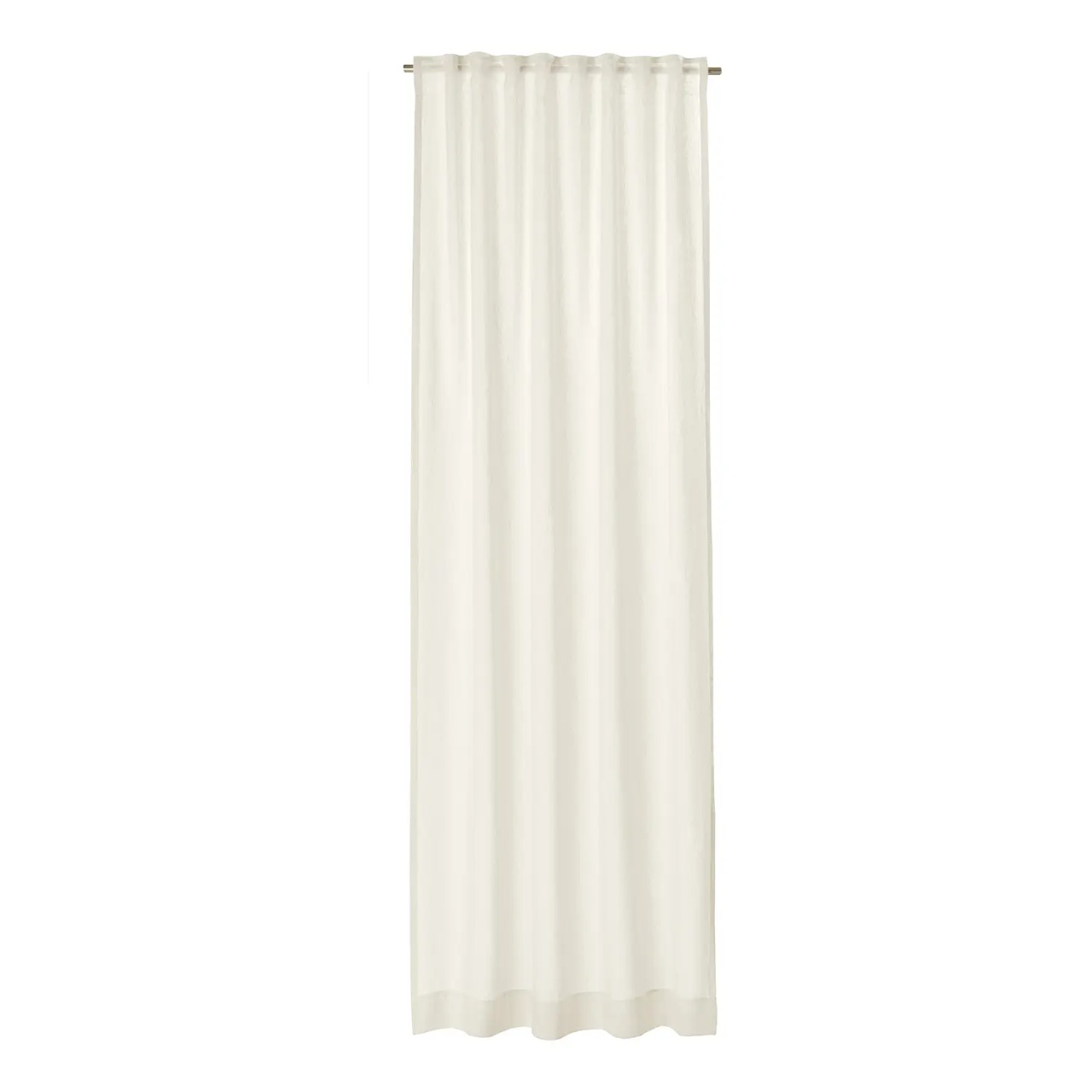 Perdea Breeze, poliester/in, alb, 125 x 250 cm