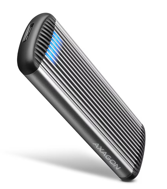 Rack extern Axagon EEM2-SA pentru SSD M.2 la USB Type-A 3.2 gen1 micro B, Resigilat, Grad A