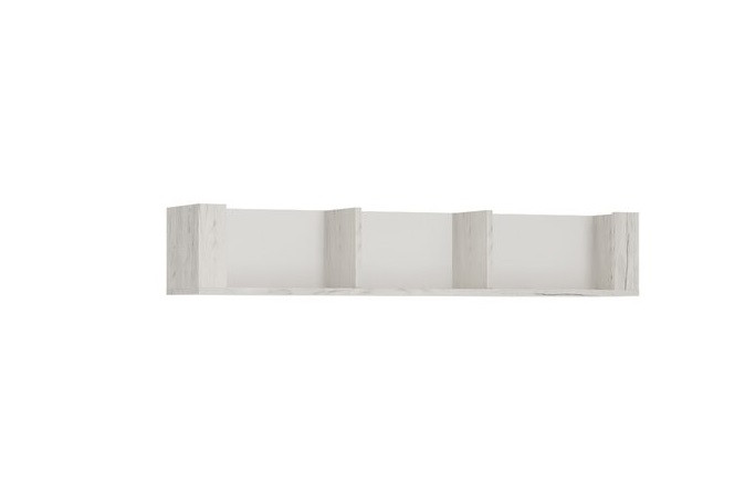 Raft de perete Alexander, lemn, alb, 21,6 x 118,7 x 25 cm chilipirul-zilei.ro/ imagine 2022