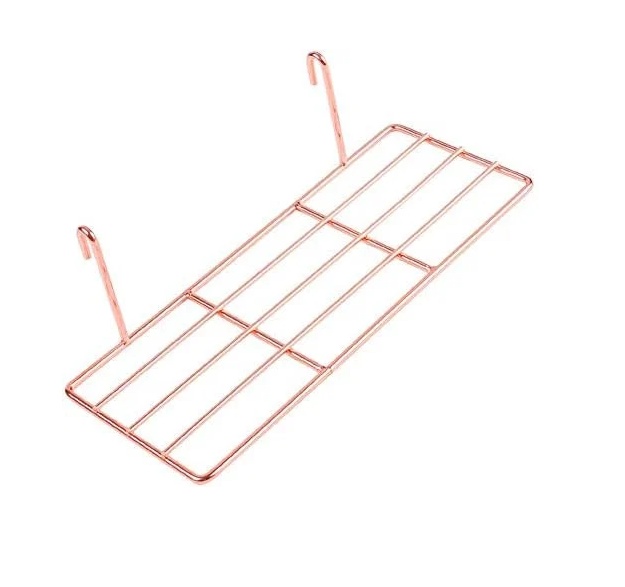 Raft de perete Infinite Node, metal, rose, 25 x 10 x 8 cm