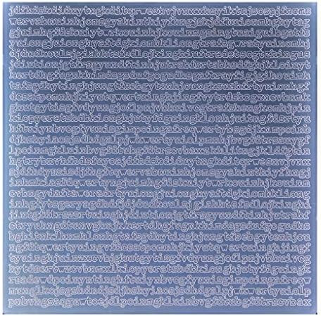 Sablon in relief pentru proiecte artizanale din hartie Kwan Crafts, plastic, transparent, 19.8 x 19.8 cm