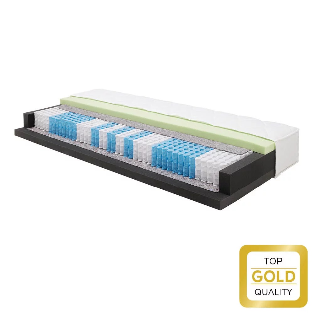 Saltea reversibilă Confort, din arcuri cilindrice si spuma de memorie H2/H3, 140x200cm