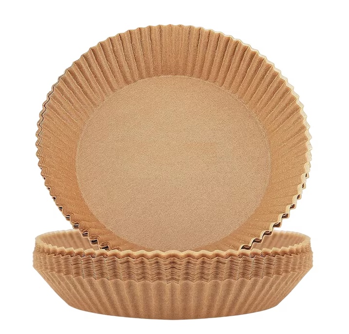 Set 100 hartii de copt pentru friteuza cu aer Kateluo, maro, 20 x 4,5 x 16 cm