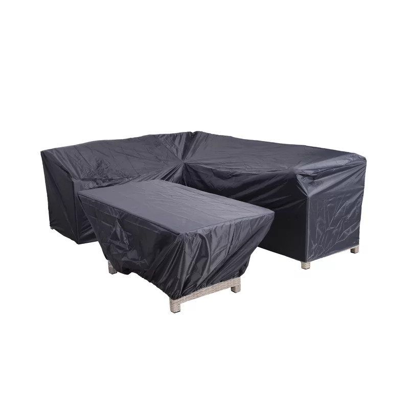 Set 2 huse de protectie pentru mobiler WFX Utility, poliester, negru