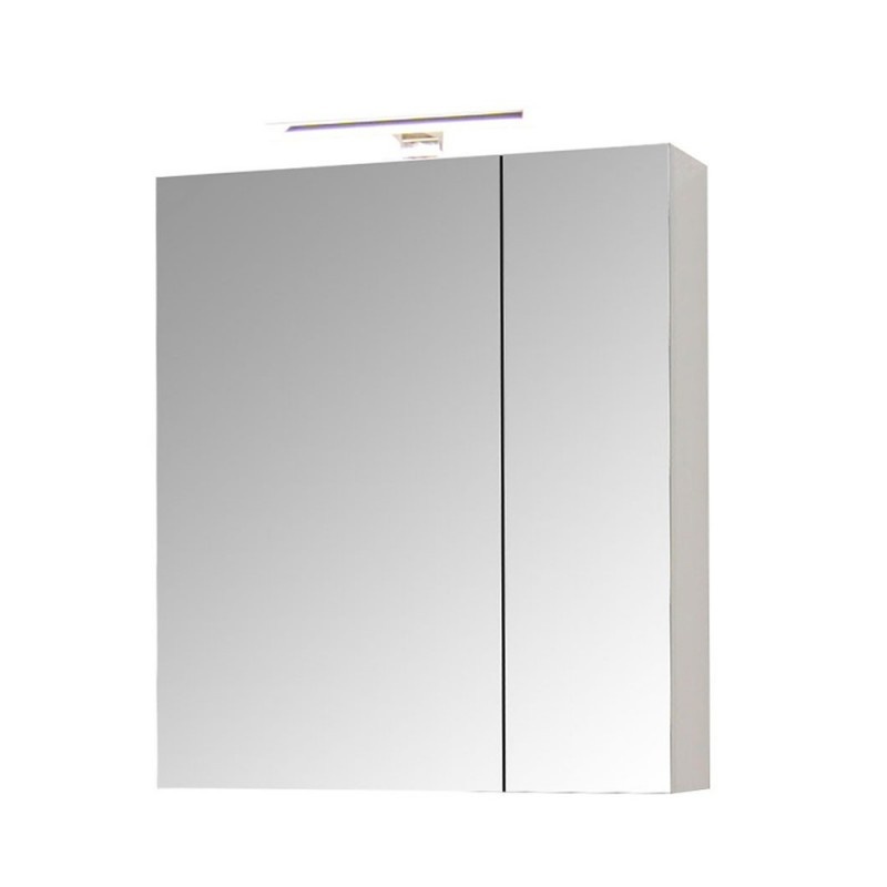 Set Baza, lavoar baie GN0541 cu usi si oglinda Celine - 60 cm alb