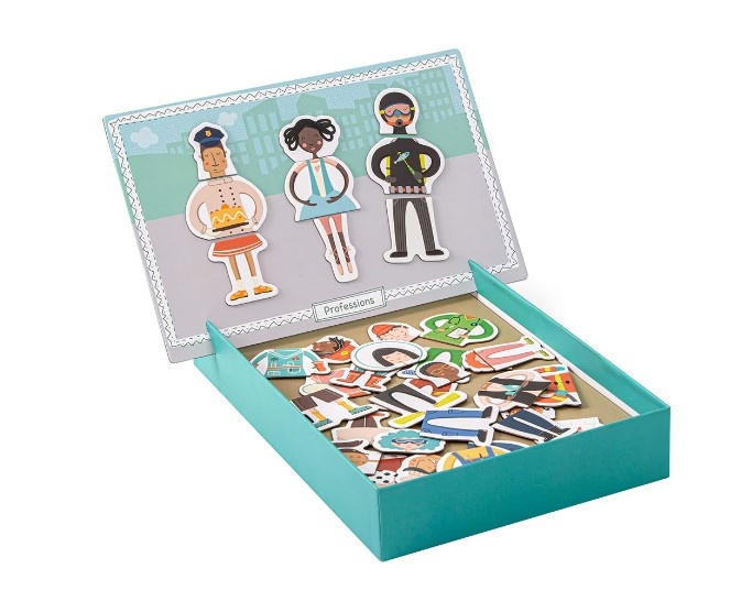 Set creativ cu magneti, APLI, tema Profesii, 36 piese