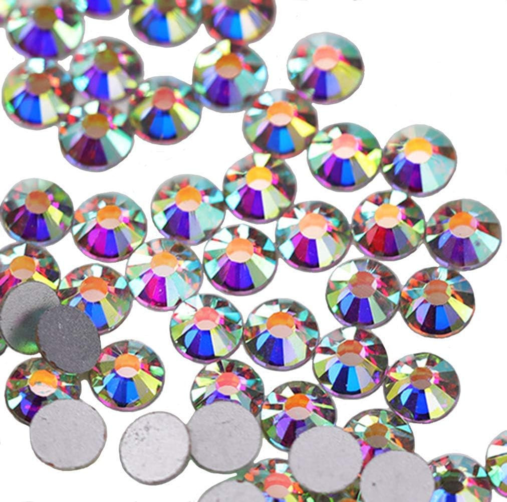 Set de 1440 strasuri pentru proiecte DIY Jollin, sticla, multicolor, 4 mm