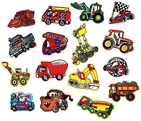 Set de 16 petice pentru haine Generies, textil, multicolor, 6-8 cm