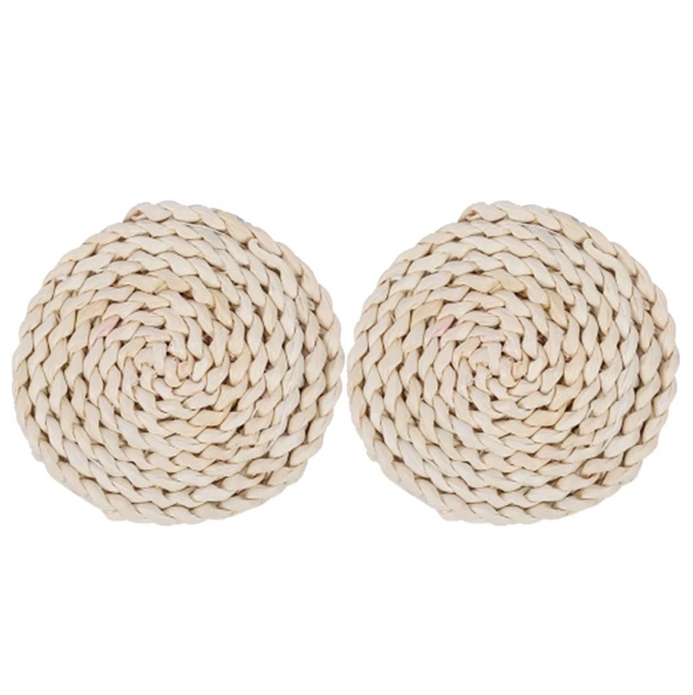 Set de 2 coastere HEIGOO, pluta naturala, natur, 11 x 11 x 1 cm