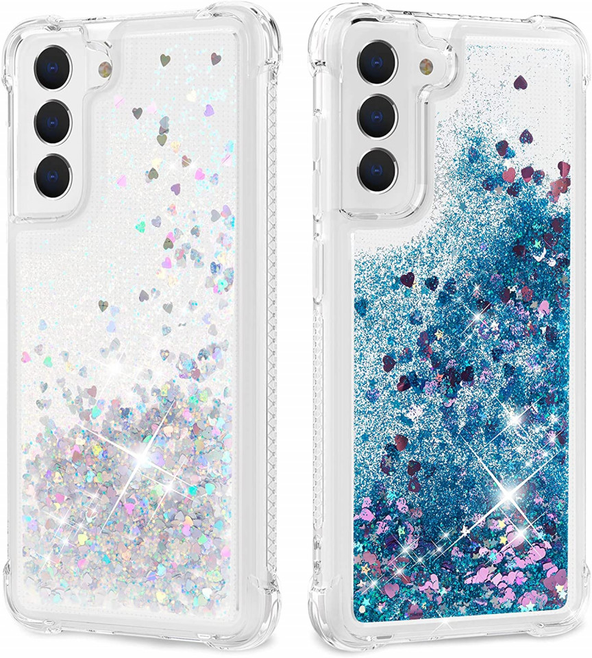 Set de 2 huse de protectie pentru Samsung Galaxy S21 FE Anshow, TPU, multicolor, 6,4 inchi