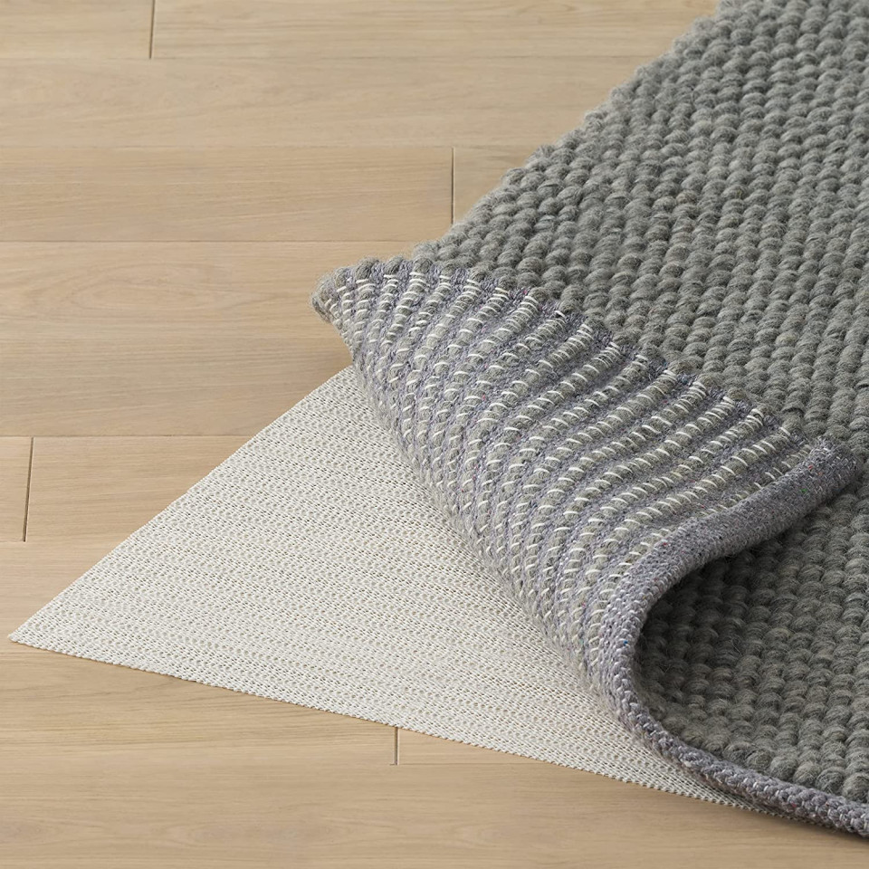 Set de 2 suporturi antiaderente pentru covoare Blumtal, vinil, fildes, 60 x 120 cm