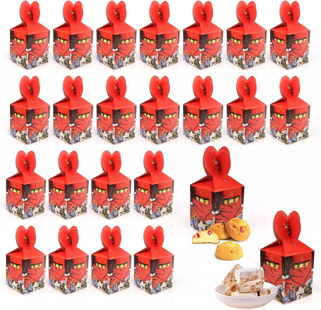 Set De 24 Cutii Pentru Dulciuri Pentru Copii Gxhong Hartie Animat Multicolor 10 X 85 X 85 Cm