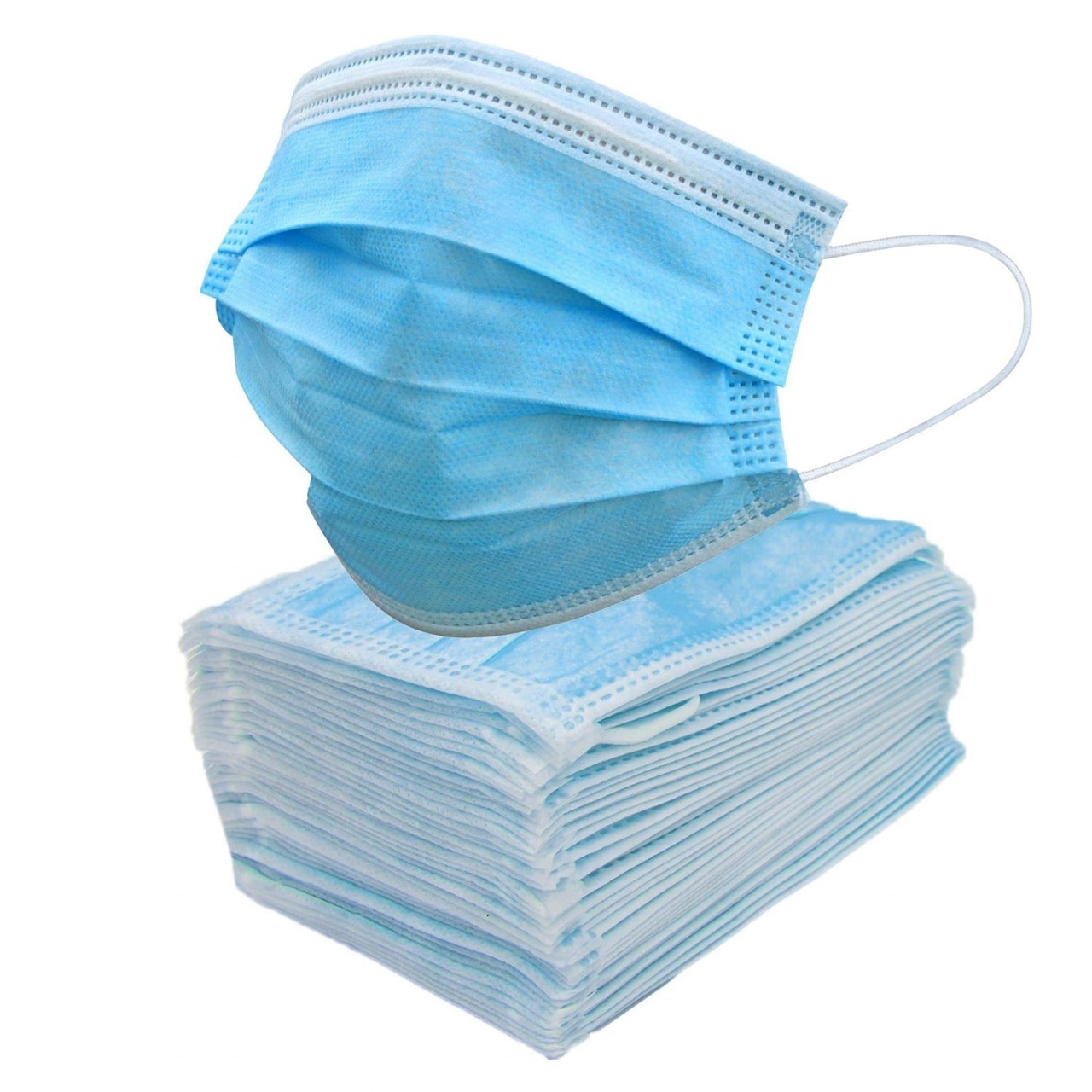 Set de 50 masti de protectie Hoco, textil, albastru