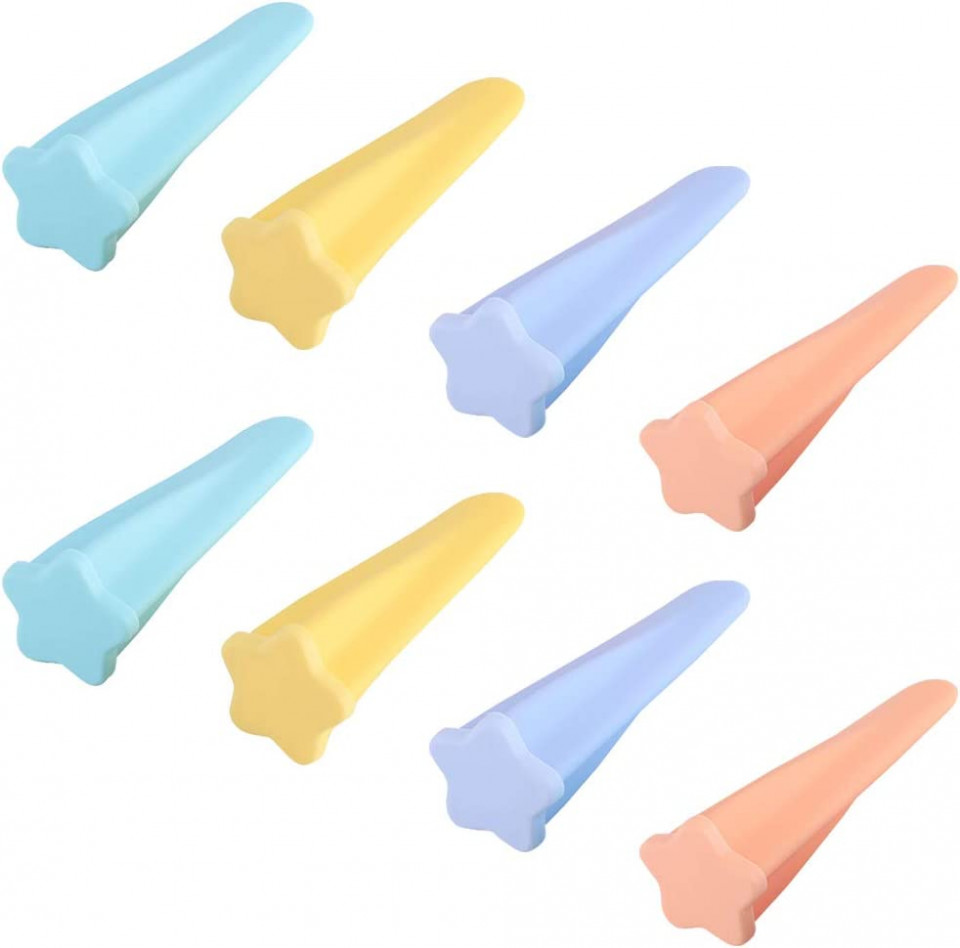 Set de 8 forme pentru inghetata FANDE, silicon, multicolor, 12,9 x 3,7 cm