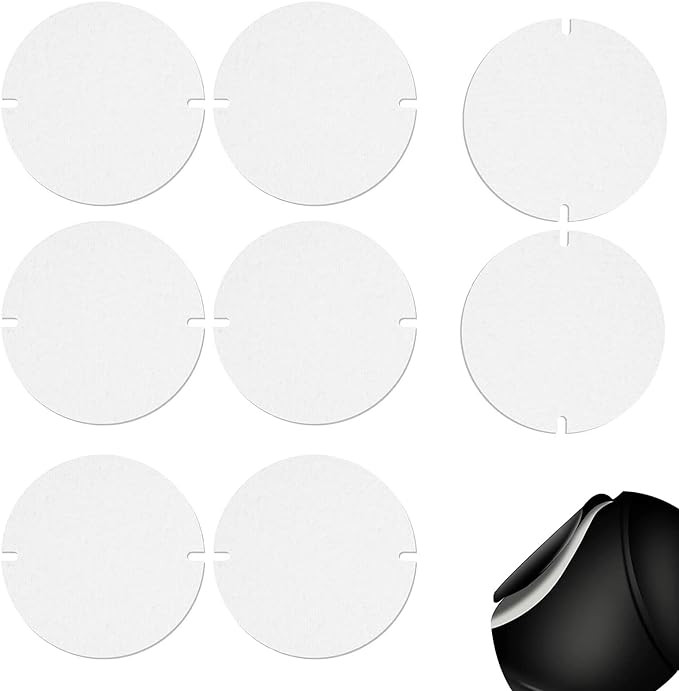 Set de 8 garnituri pentru tevi de cos, hartie din fibra ceramica, alb, 120 mm - 200 mm