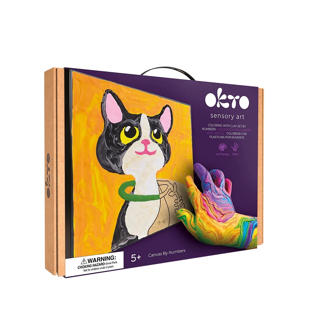 Set pictura cu argila usoara, 29*29 cm - Cat