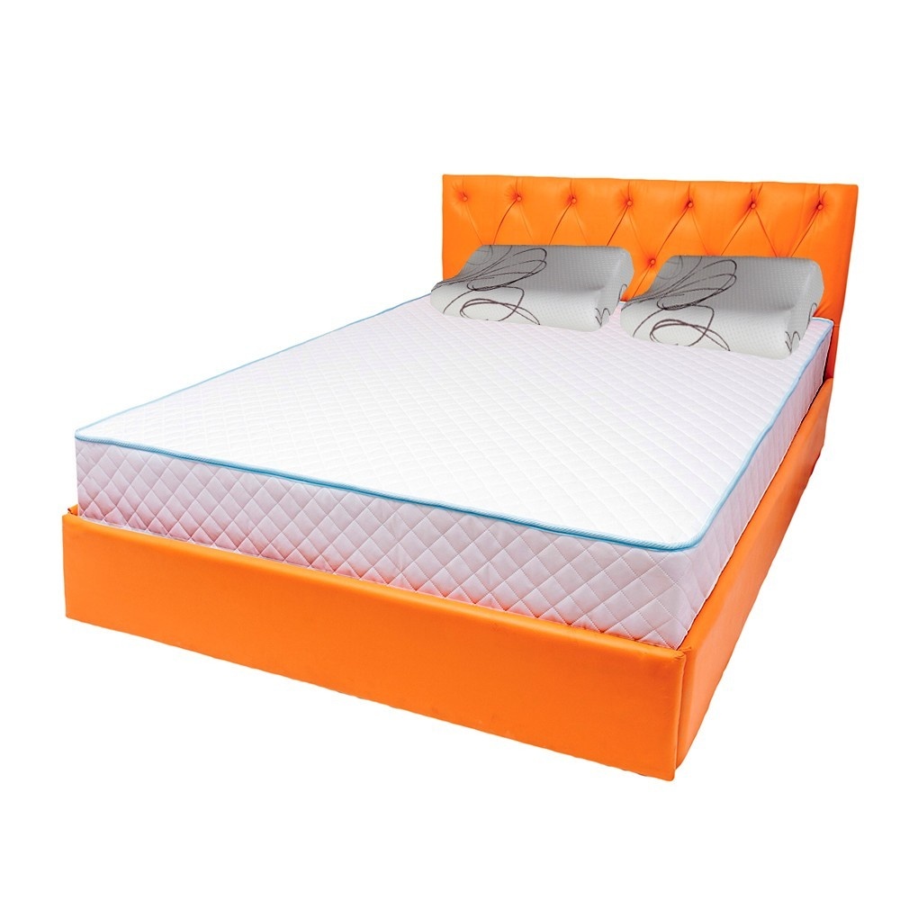 Set saltea URANUS Spring Comfort plus 2 perne ortopedice memory 52x32 cm, 180x200x26