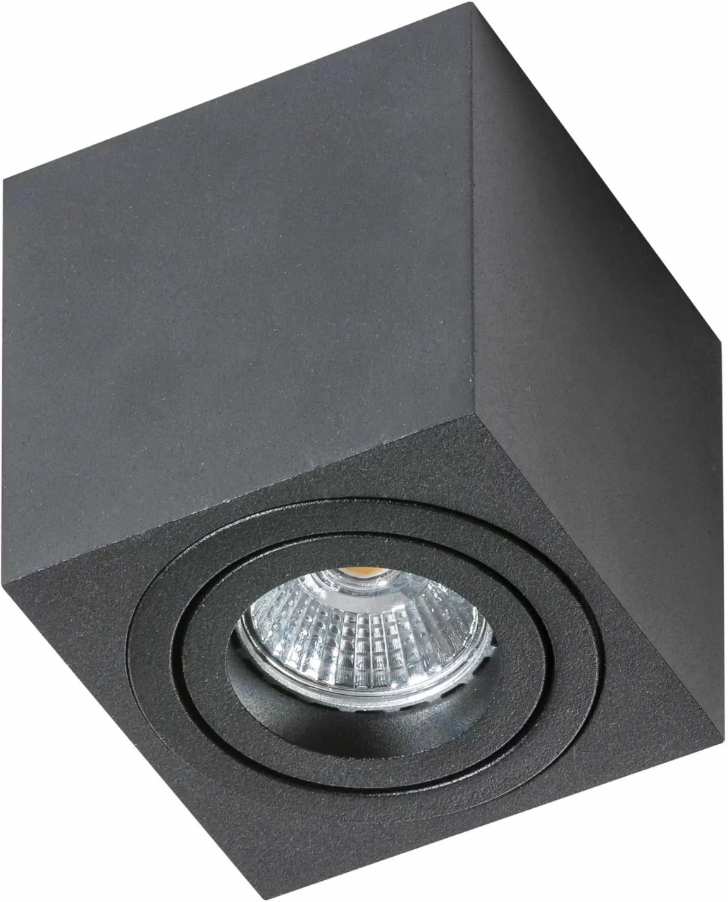 Spot mobil aplicat AZzardo Mini Eloy, 1xGU10, negru, patrat, IP20