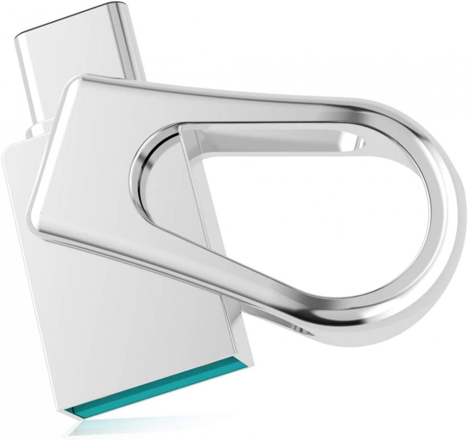 Stick de memorie USB 3.0 RAOYI, metal, argintiu, 128 GB 128 imagine noua