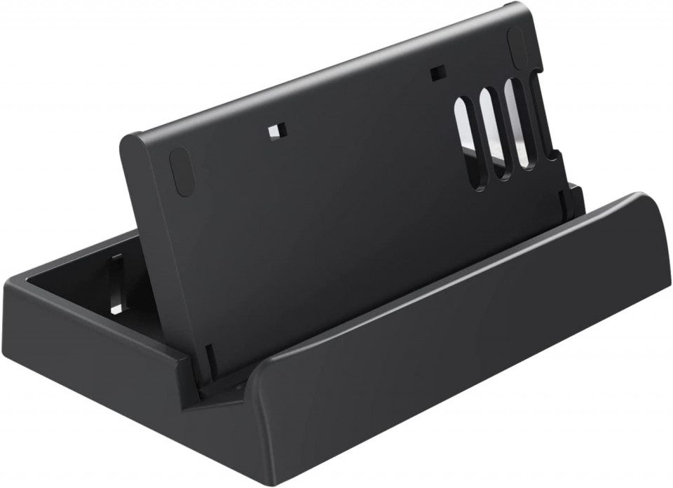 Suport reglabil pentru tableta/telefon AKNES, silicon, negru, 15.7 x 1 cm 15.7