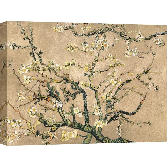 Tablou „Flori de migdale”, bej/taupe, 60 x 80 cm chilipirul-zilei.ro imagine noua modernbrush.ro