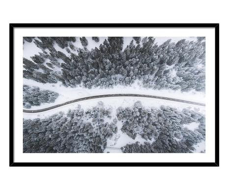 Tablou Canada, alb/negru, 40 x 60 cm alb-negru imagine noua somnexpo.ro