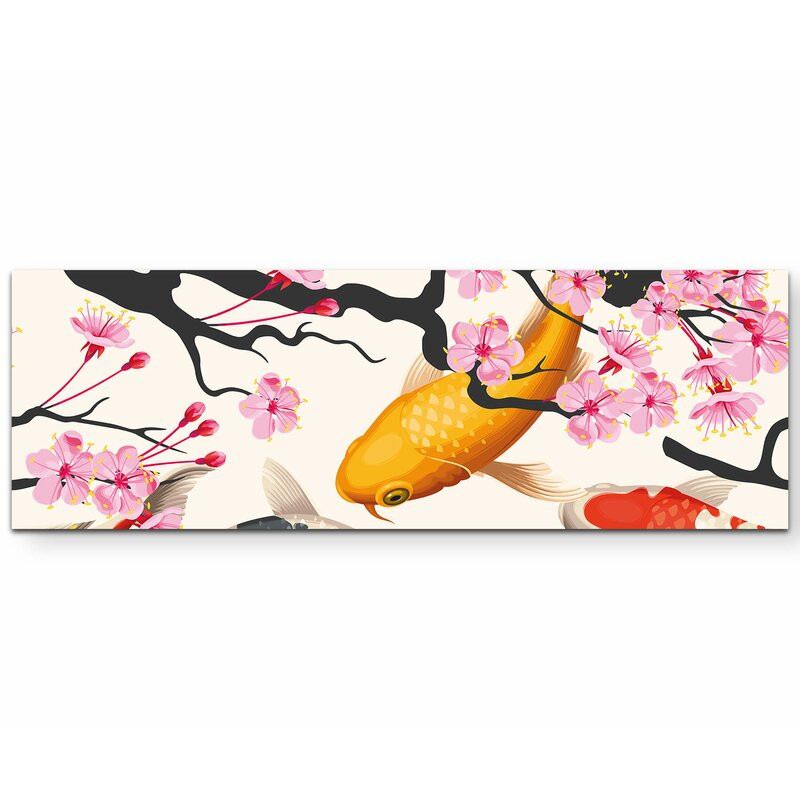 Tablou Koi, multicolor, 120 x 40 cm Decorațiuni de perete 2023-02-08