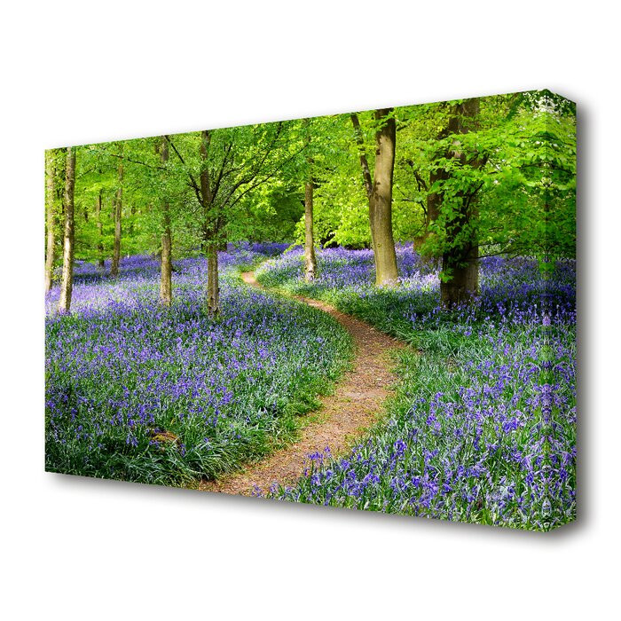 Tablou \'Walk Through the Bluebell Path Forest\', 81 x 121 cm