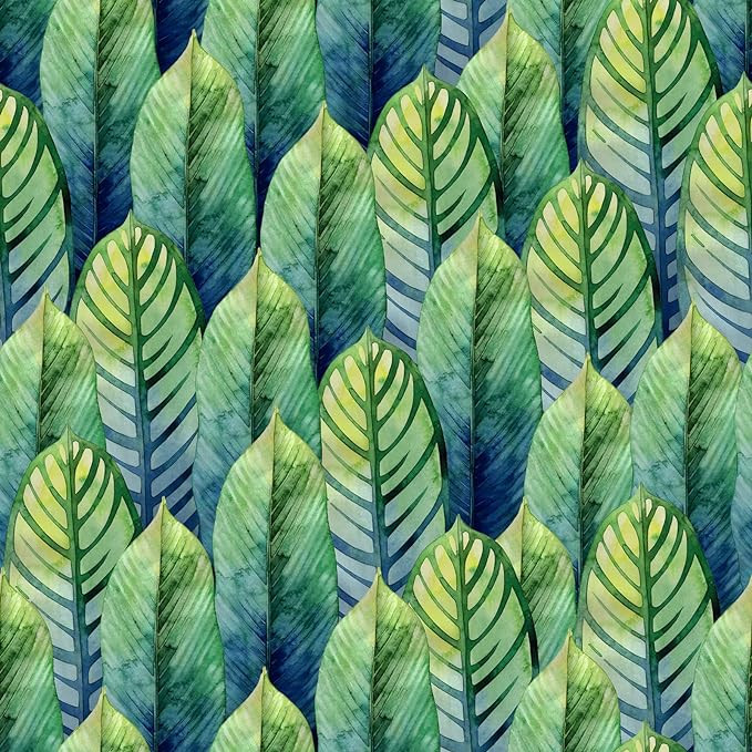 Tapet de perete Rewallpaper, vinil, verde, tropical, 3L x 0,45W m